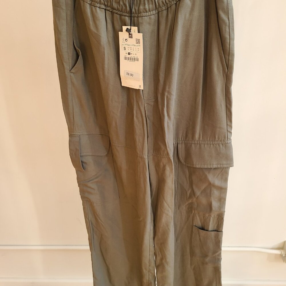 Zara Drawstring cargo pants - Picture 4 of 7